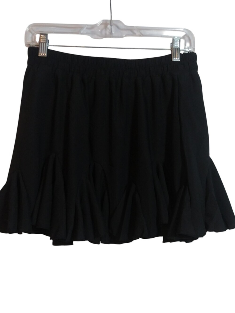 Avidlove Black Skater Mini Skirt Neutral Pleated Size L